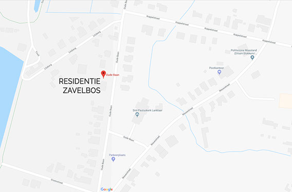 Ligging van residentie Zavelbos in Lanklaar